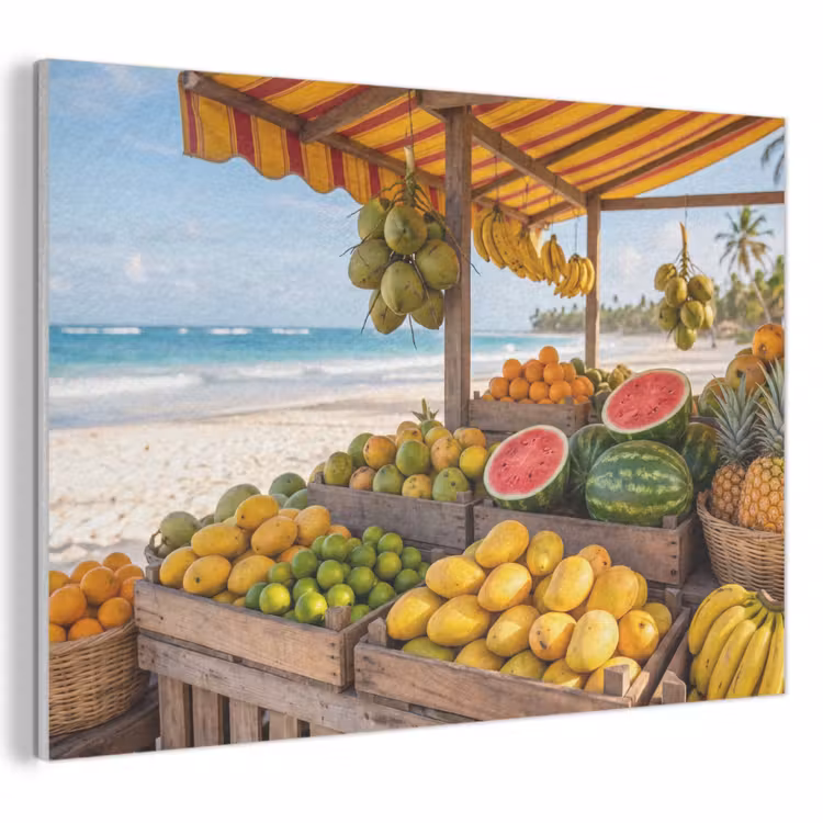 Akustikbild - Obst – Strand – Tropisch - Fruit - Strand - Tropisch PET vilt klein