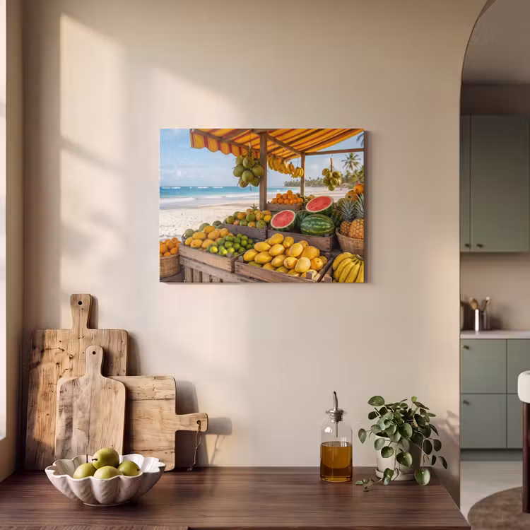 Akustikbild - Obst – Strand – Tropisch - Fruit - Strand - Tropisch PET vilt klein