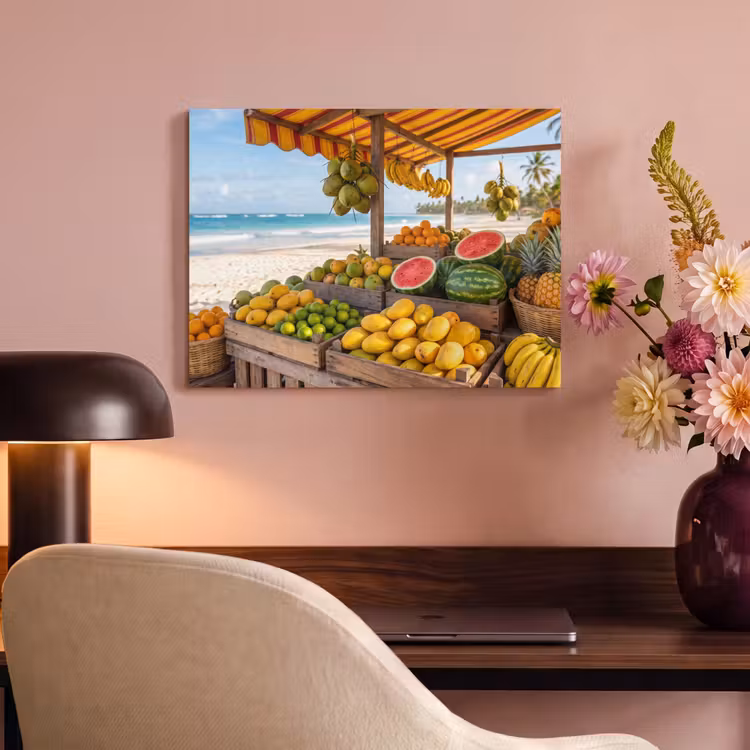 Akustikbild - Obst – Strand – Tropisch - Fruit - Strand - Tropisch PET vilt klein