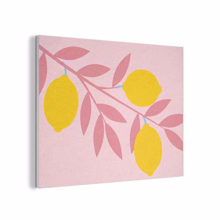 Fruit - Tak - Natuur - Abstract - Roze PET vilt klein -3d