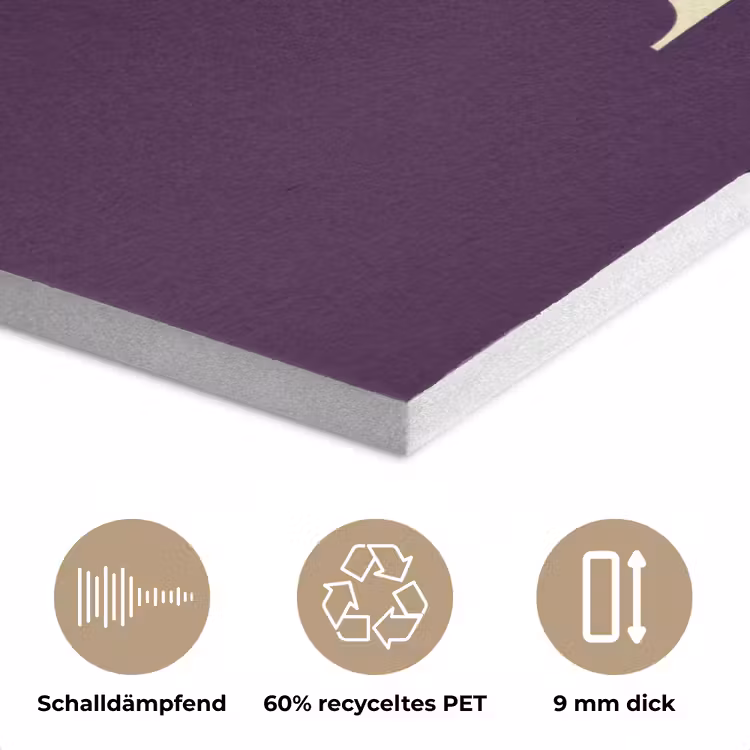 Oh hi - Paars - Minimalistisch PET vilt klein -closeup_DE
