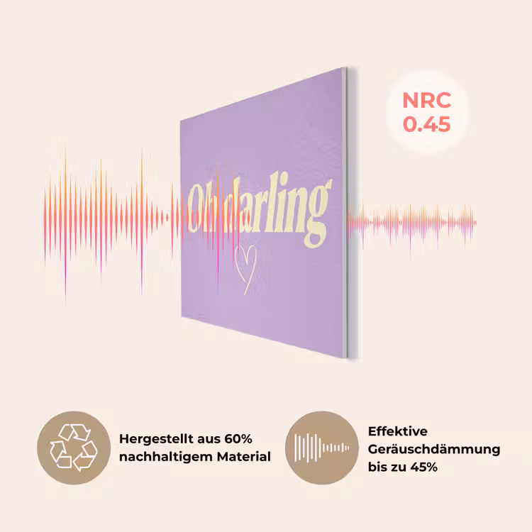 Oh darling - Hart - Paars PET vilt klein -USP_DE