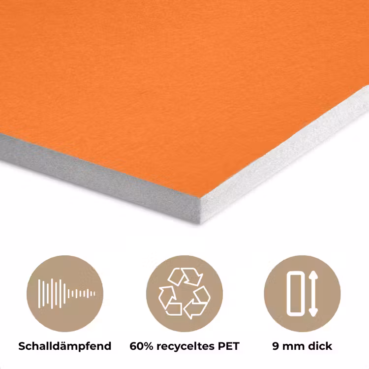 Oranje - Slow down you're doing fine - Retro PET vilt klein -closeup_DE