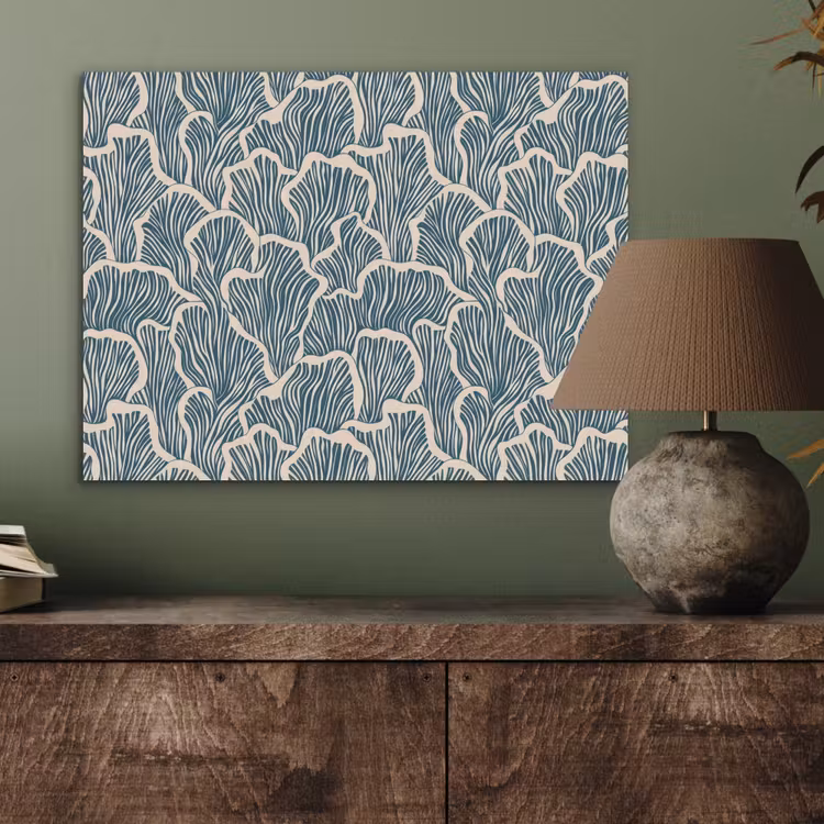 Organisch - Blauw - Crème - Schelpen PET vilt klein 837 -sfeer2