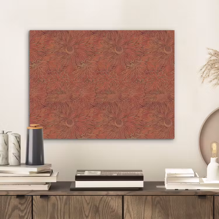 Oosters - Bloemen - Terracotta PET vilt klein 837 -sfeer1