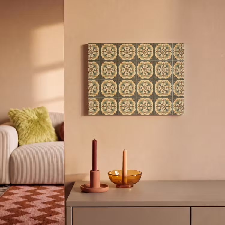 Ornament - Patroon - Groen PET vilt klein 837 -sfeer1