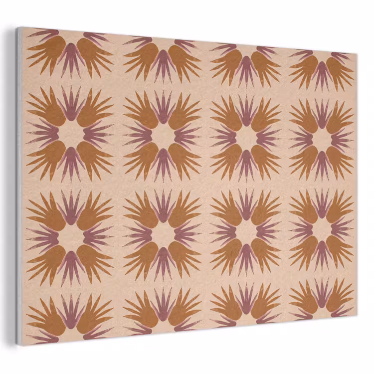 Ornament - Patroon - Oker PET vilt klein 837 -3d