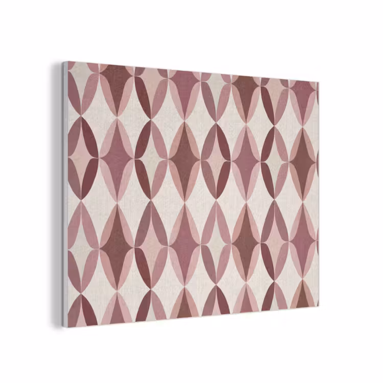 Ovaal - Textuur - Roze PET vilt klein 837 -3d
