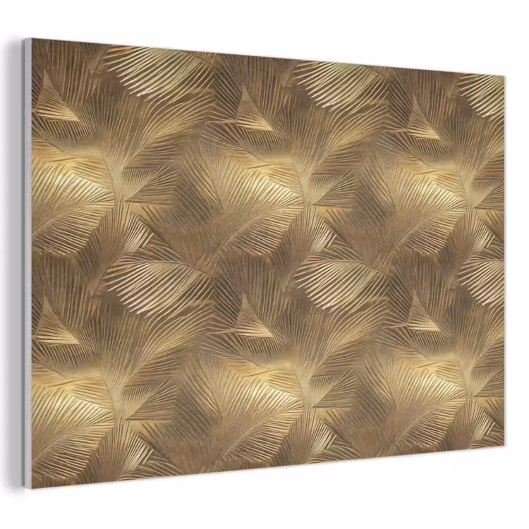 Palm - Waaier - Goud PET vilt klein 837 -3d