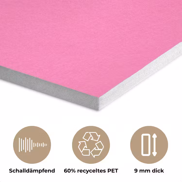 Palmbomen - Modern - Roze PET vilt klein -closeup_DE