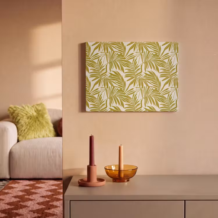 Palmblad - Patroon - Groen PET vilt klein 837 -sfeer1