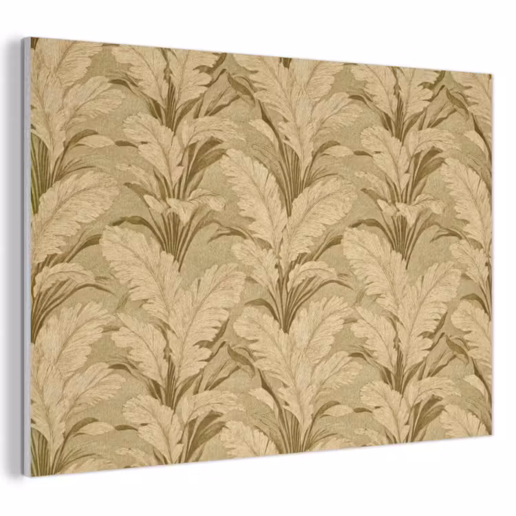 Palmbladeren - Klassiek - Groen PET vilt klein 837 -3d
