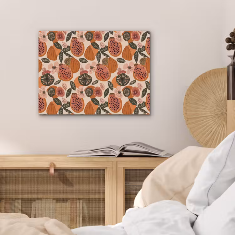 Papaja - Bloesem - Oranje PET vilt klein 837 -sfeer3
