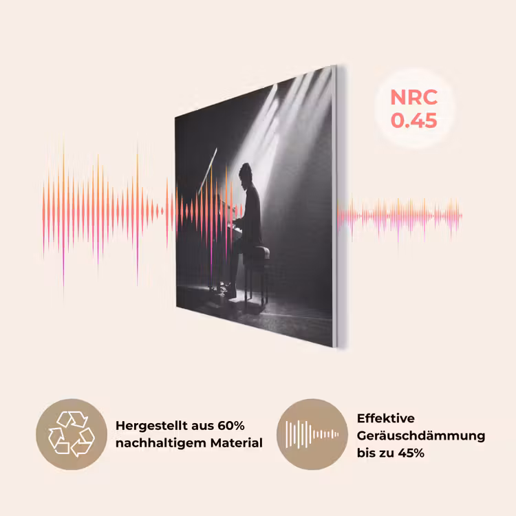 Persoon - Piano - Muziek - Zwart-wit - Podium PET vilt klein -USP_DE