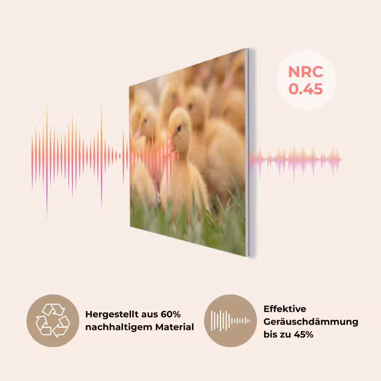Pijltje - Eend - Natuur - Geel PET vilt klein -USP_DE