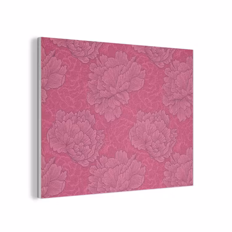 Pioenrozen - Energiek - Roze PET vilt klein 837 -3d