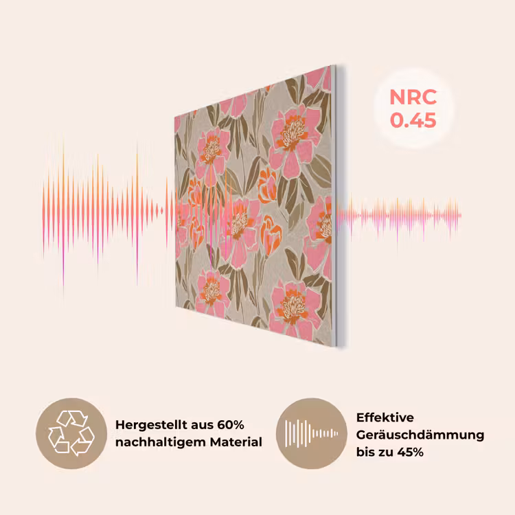 Pioenrozen - Patroon - Roze PET vilt klein 837 -USP_DE