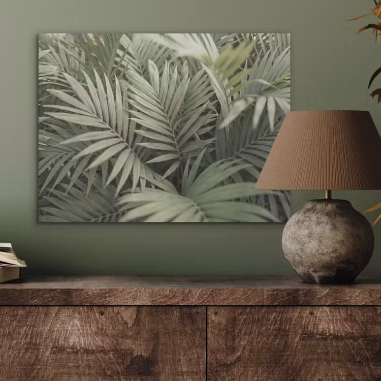 Plant - Palmbladeren - Natuur - Groen PET vilt klein -sfeer2