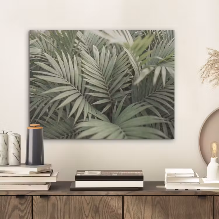 Plant - Palmbladeren - Natuur - Groen PET vilt klein -sfeer1