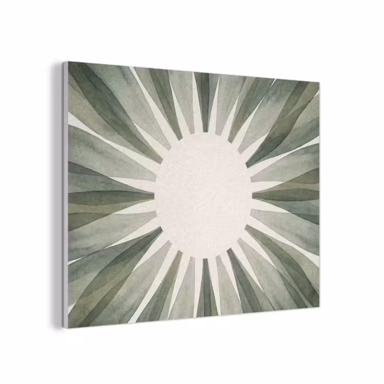 Planten - Abstract - Waterverf - Groen - Natuur PET vilt klein -3d