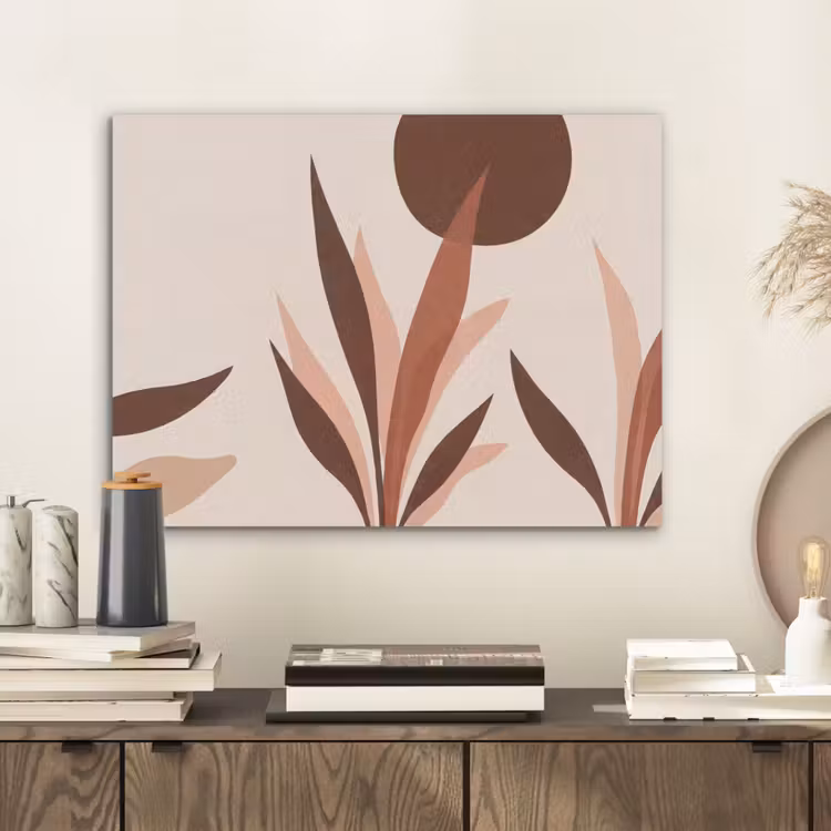 Planten - Abstract - Natuur - Bruin PET vilt klein -sfeer1