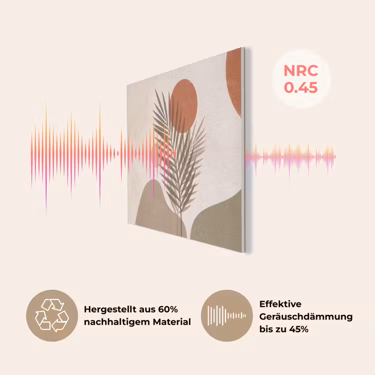 Planten - Bladeren - Abstract - Modern - Beige PET vilt klein -USP_DE
