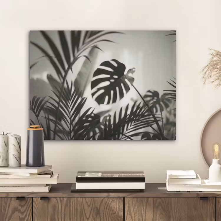 Planten - Bladeren - Natuur - Minimalistisch - Groen PET vilt klein -sfeer1