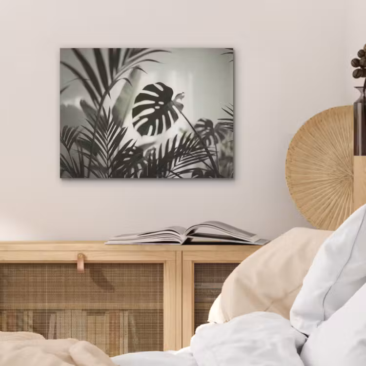 Planten - Bladeren - Natuur - Minimalistisch - Groen PET vilt klein -sfeer3