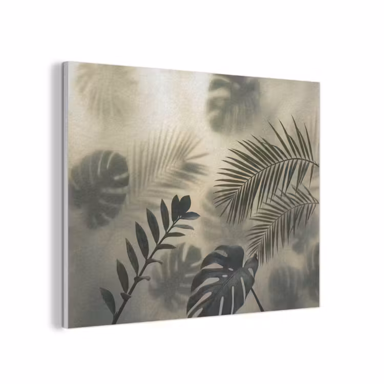 Planten - Bladeren - Schaduwen - Groen - Modern PET vilt klein -3d