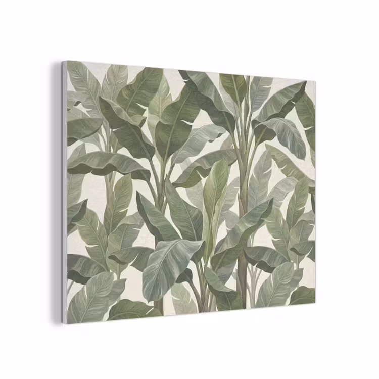 Planten - Bladeren - Tropisch - Groen PET vilt klein -3d