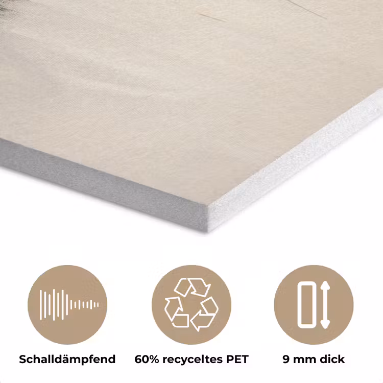 Penseelstreken - Ruw - Abstract - Beige PET vilt klein -closeup_DE