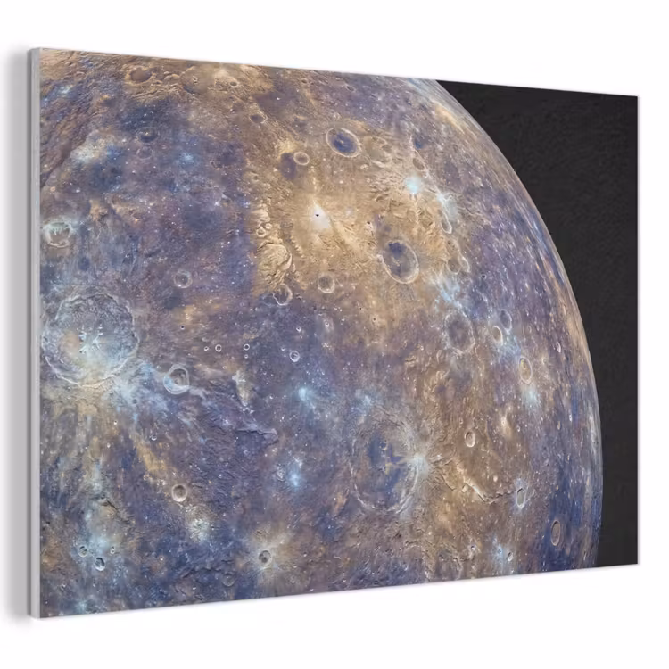 Akustikbild - Planet – Krater – Weltraum - Planeet - Kraters - Ruimte PET vilt klein