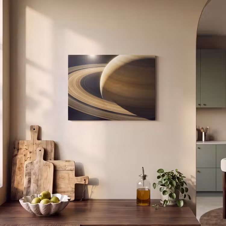 Akustikbild - Planet – Ringe – Weltraum - Planeet - Ringen - Ruimte PET vilt klein