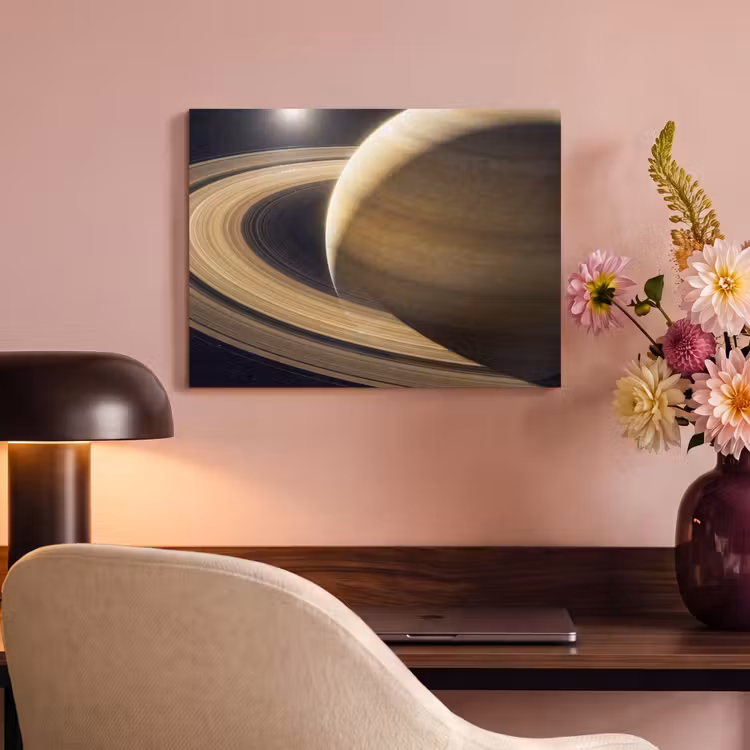 Akustikbild - Planet – Ringe – Weltraum - Planeet - Ringen - Ruimte PET vilt klein