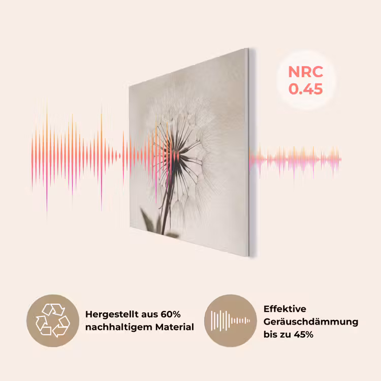 Paardenbloem - Minimalistisch - Wit PET vilt klein -USP_DE