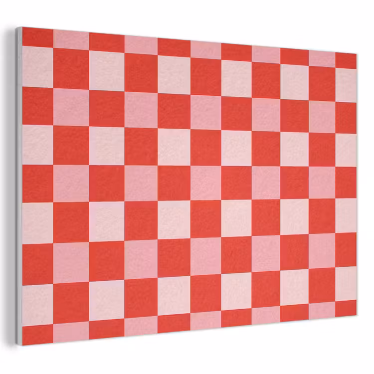 Vierkant - Klassiek - Rood PET vilt klein 837 -3d