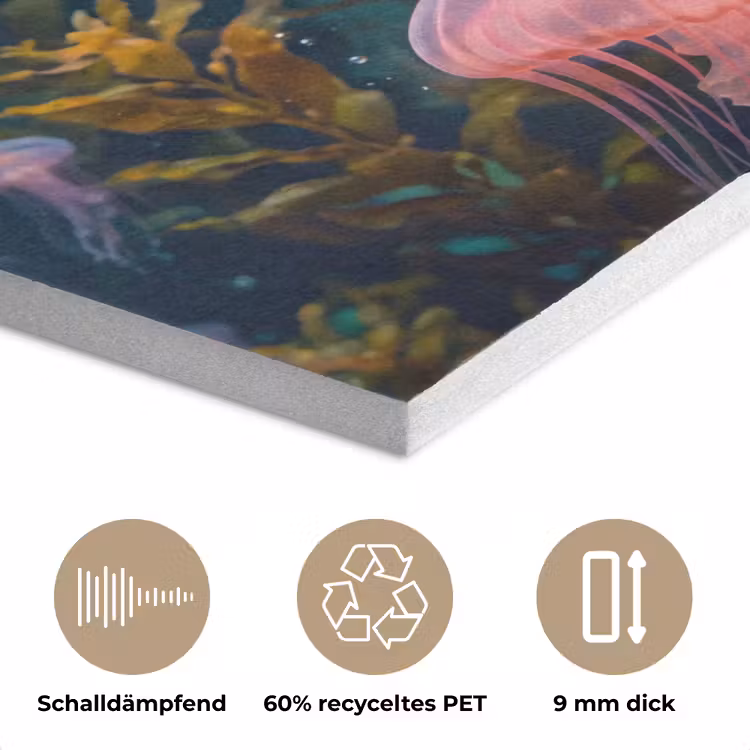 Kwal - Roze - Onderwater - Zeeleven - Dieren PET vilt klein -closeup_DE