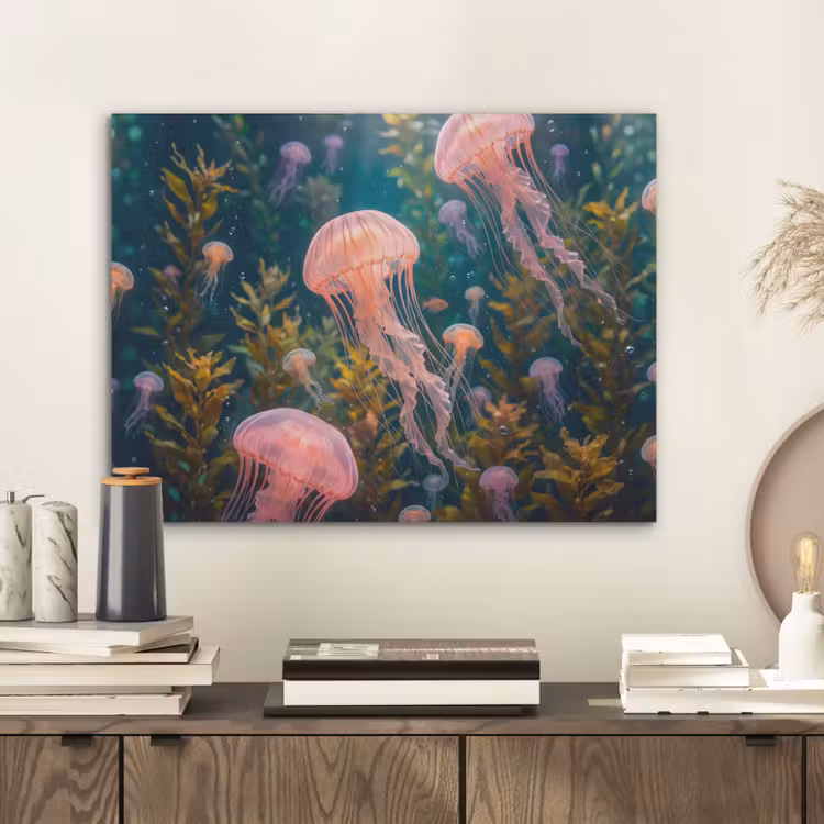 Kwal - Roze - Onderwater - Zeeleven - Dieren PET vilt klein -sfeer1