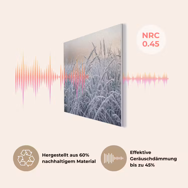 Rijp - Gras - Kristallen - Winter - Minimalistisch PET vilt klein -USP_DE