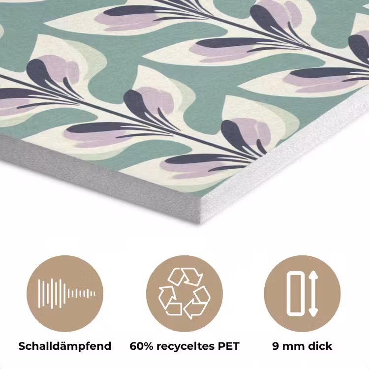 Retro - Modern - Groen PET vilt klein 837 -closeup_DE