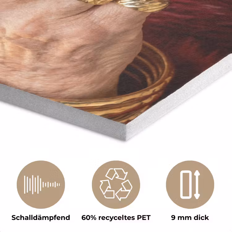 Broodje - Bontjas - Goud PET vilt klein -closeup_DE