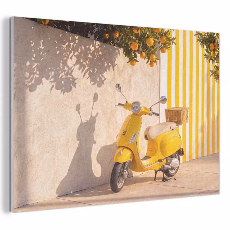 Scooter - Natuur - Zomer - Geel - Mediterraan PET vilt klein -3d