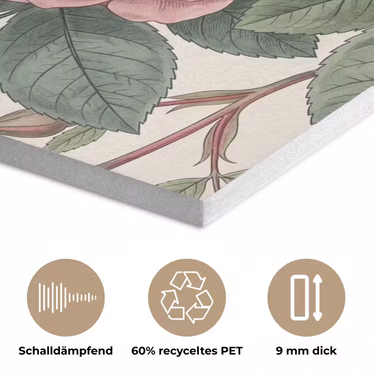 Romantisch - Design - Kleurrijk PET vilt klein -closeup_DE