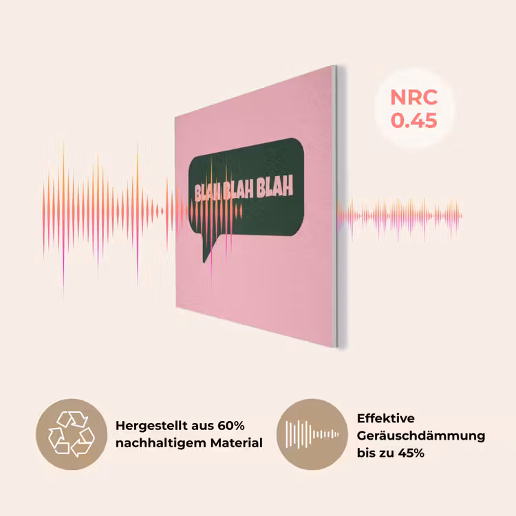 Roze - Tekstwolk - Groen - BLAH BLAH BLAH PET vilt klein -USP_DE