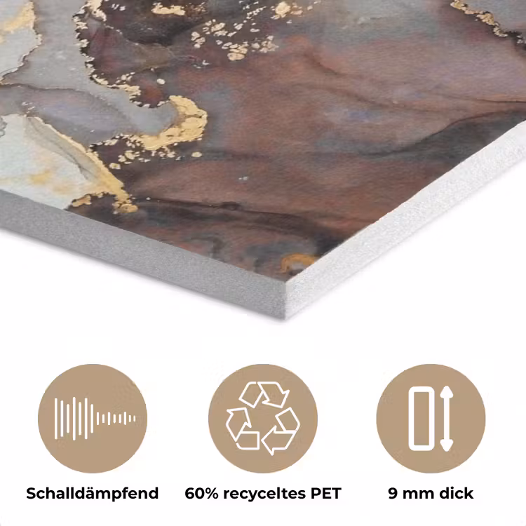 Rood - Marmer - Goud PET vilt klein -closeup_DE