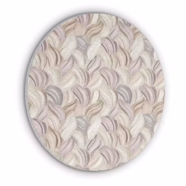 Abstract - Golvend - Pastel Akoestische PET Vilt - Rond klein 838 -3d