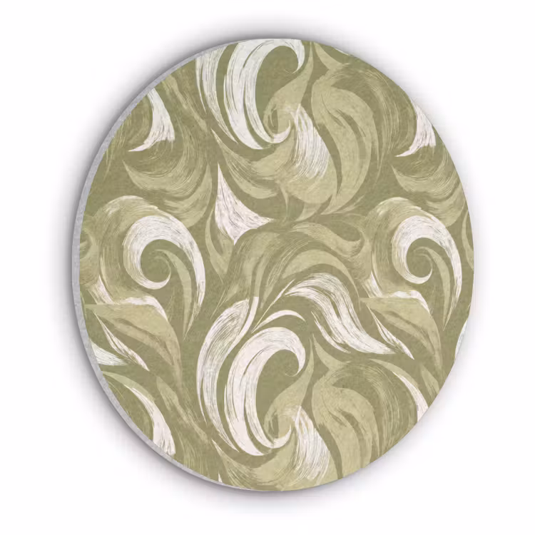 Abstract - Textuur - Groen Akoestische PET Vilt - Rond klein 838 -3d