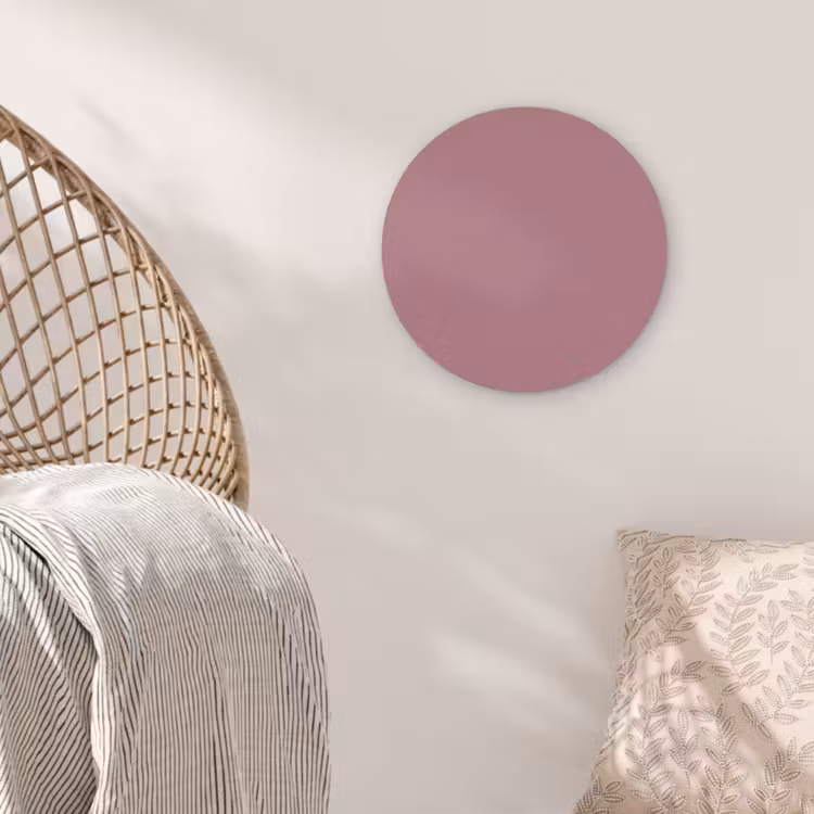 Antique - Mauve - Roze Akoestische PET Vilt - Rond klein 838 -sfeer4