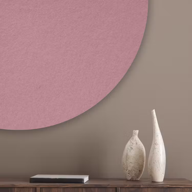 Antique - Mauve - Roze Akoestische PET Vilt - Rond klein 838 -sfeer5_closeup