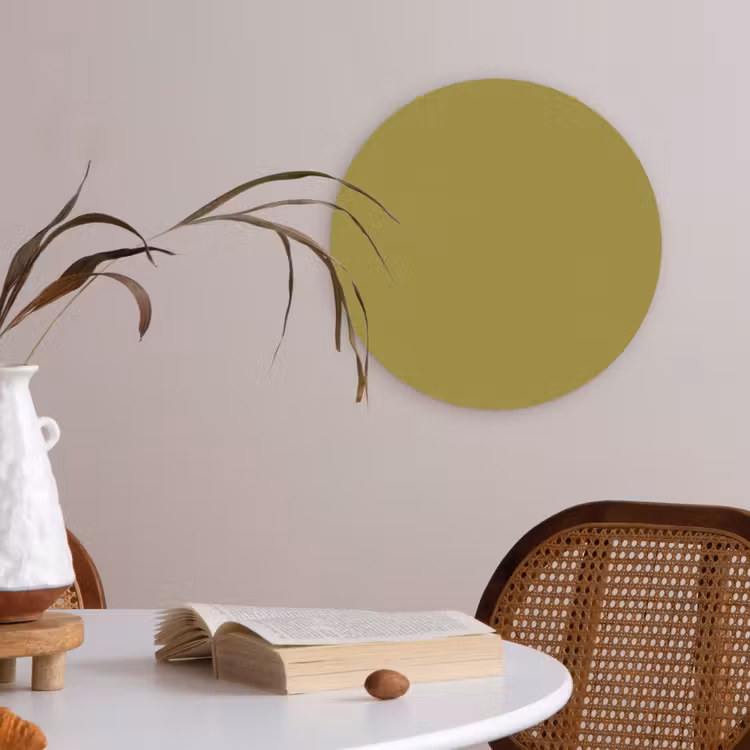 Antique - Moss - Groen Akoestische PET Vilt - Rond klein 838 -sfeer3